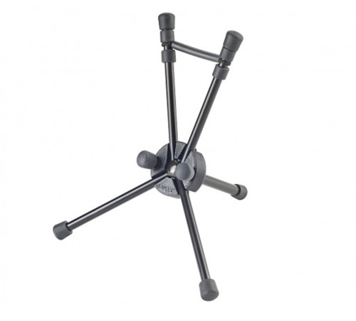 Konig&Meyer 14355-000-55 Стойка для сопрано саксофона, черная Saxxy, стальная, высота 188 мм, вес 0,135 кг, с чехлом для хранения, 
